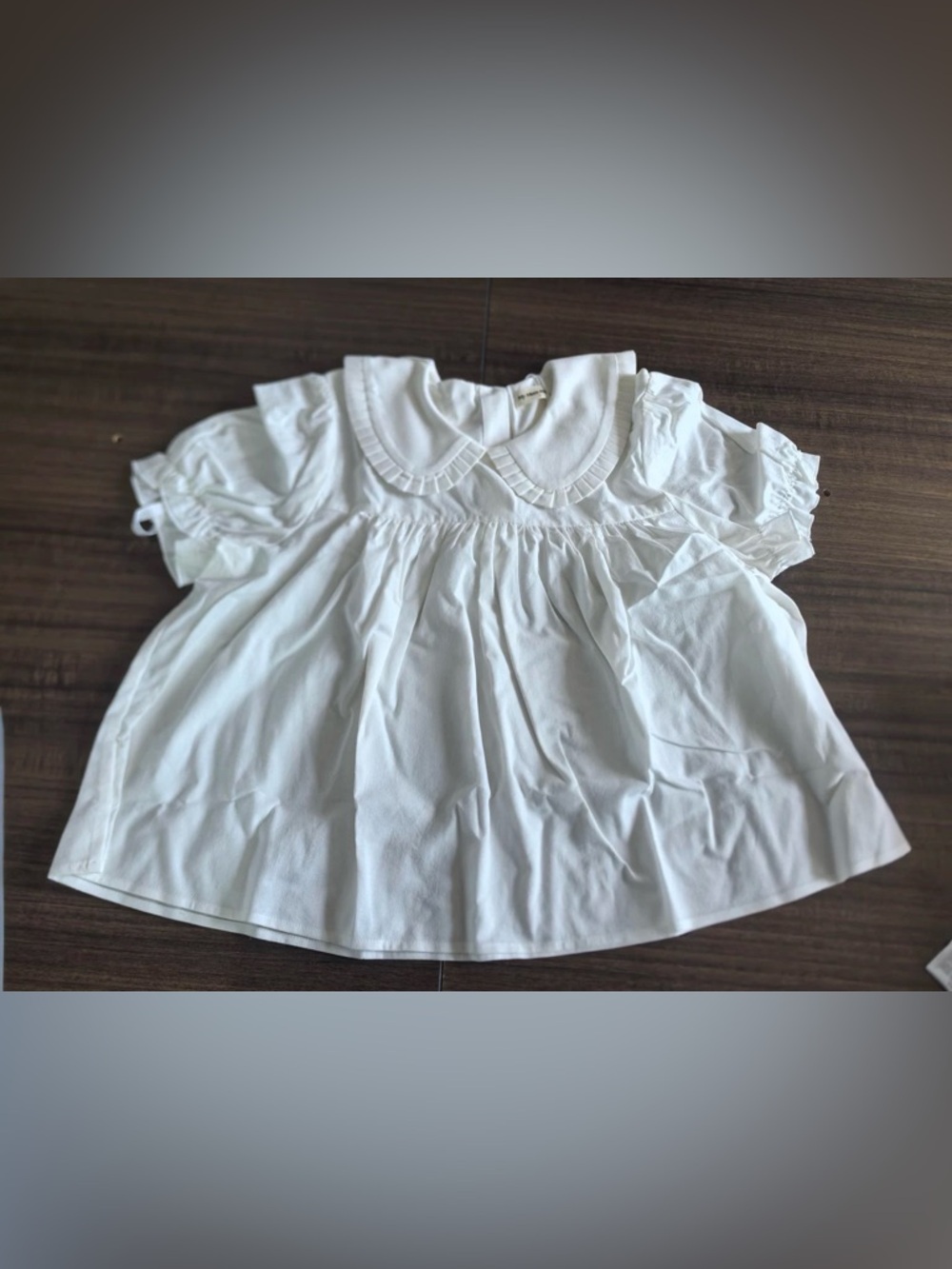 MY MUM MADE IT Babydoll Top - White Cotton - Picture 7 of 8
